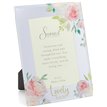 4x6in NAN PEACHES & CREAM GLASS MIRROR PHOTO FRAME