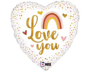 18in BOHO LOVE YOU FOIL BALLOON