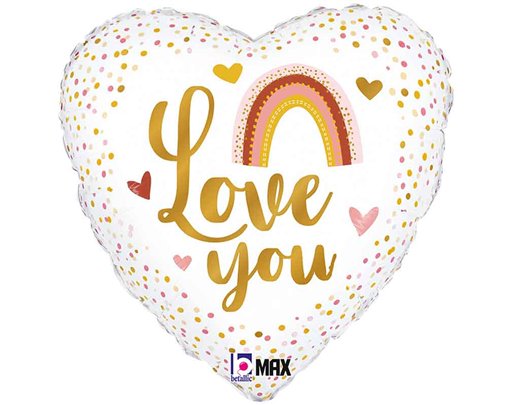 18in BOHO LOVE YOU FOIL BALLOON