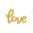 47in AIR-FILLED SHAPE LOVE SCRIPT GOLD FOIL BALLOON
