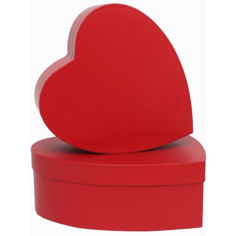 2SET RED HEART HAT BOX SET