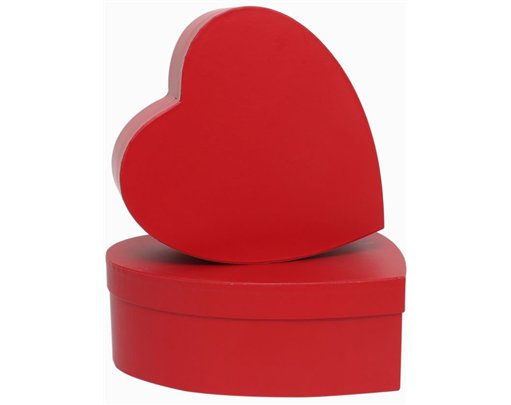 2SET RED HEART HAT BOX SET