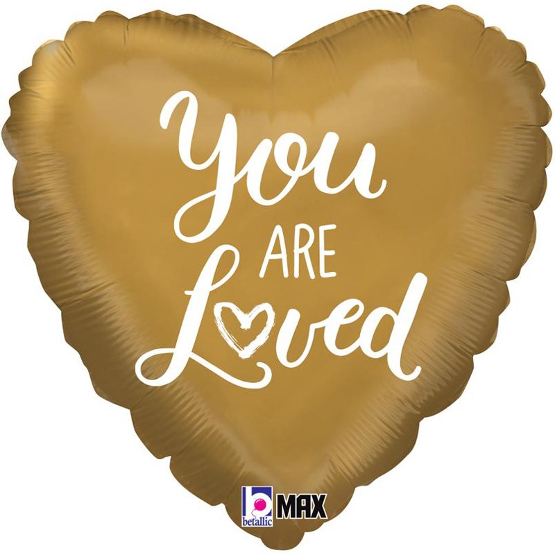 18in YOU ARE LOVED HOLO FOIL BALLOON