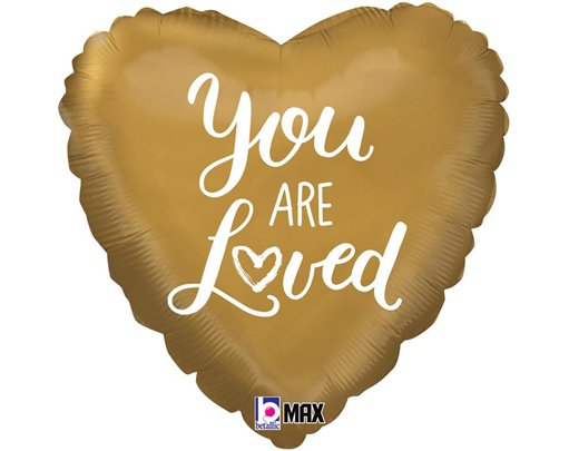 18in YOU ARE LOVED HOLO FOIL BALLOON
