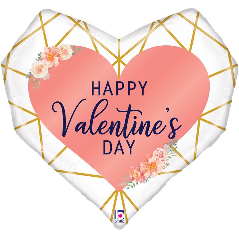 29in SHAPE GEO VALENTINE FOIL BALLOON