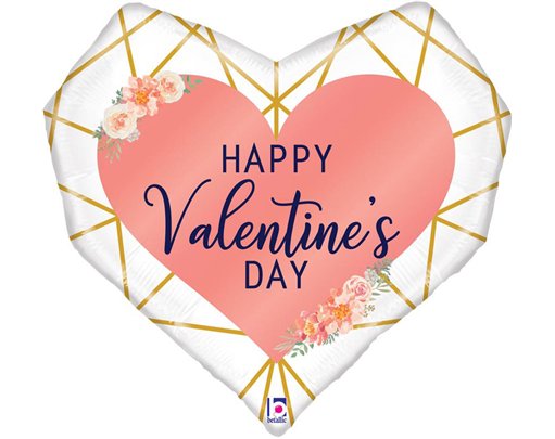 29in SHAPE GEO VALENTINE FOIL BALLOON