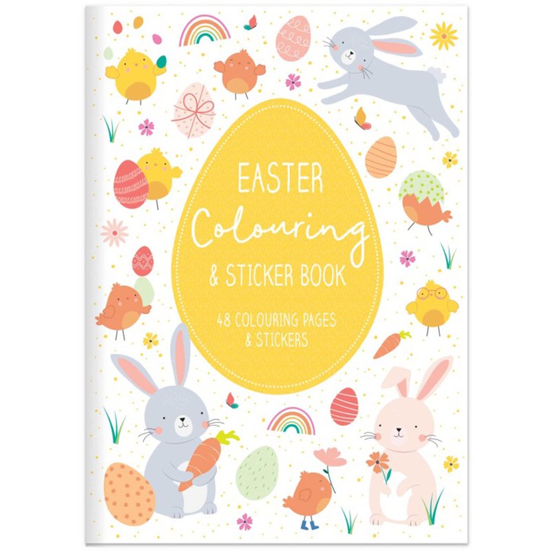A4 EASTER COLOURING & STICKER BOOK 12S