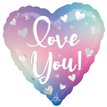 18in LOVE YOU FILTERED OMBRE FOIL BALLOON