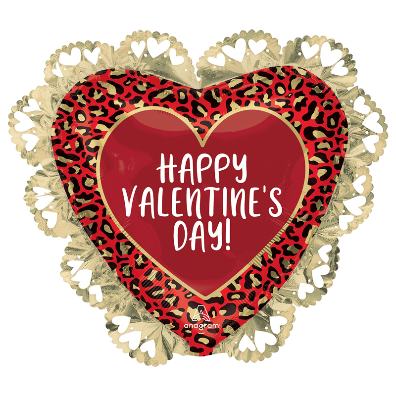 VALENTINES ANIMAL PRINT SUPERSHAPE