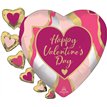 ABSTRACT MARBLE SATIN VALENTINES SUPERSHAPE
