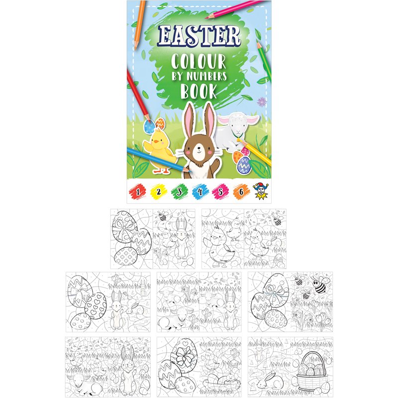 EASTER COLOUR BY NUMBERS FUN BOOK 48S