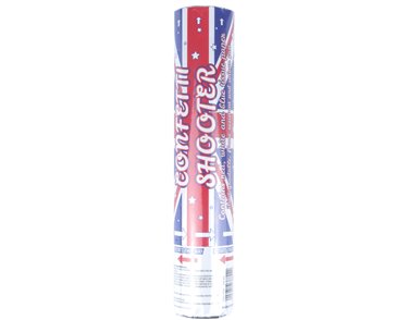 20cm UNION JACK CONFETTI SHOOTER 24S