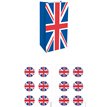 12PK UNION JACK BAGS WITH STICKERS