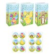 12PK EASTER BAGS WITH STICKERS