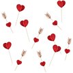 12PC HEART FOOD PICKS
