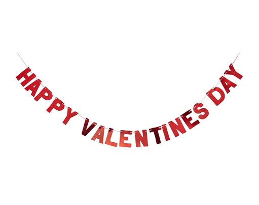 2m HAPPY VALENTINES DAY BANNER