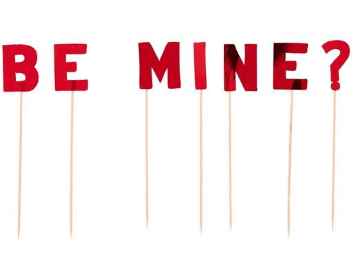 BE MINE CAKE TOPPER