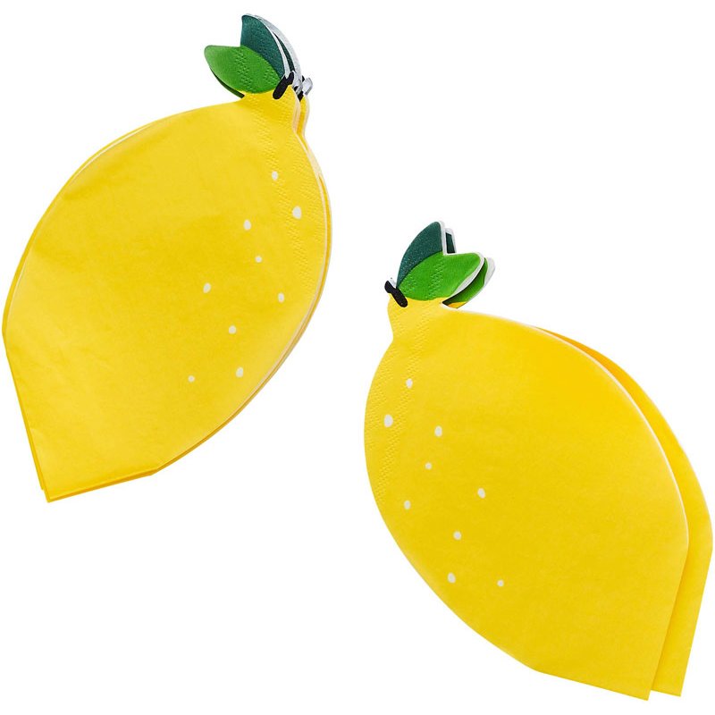 16PK LEMON PAPER NAPKINS