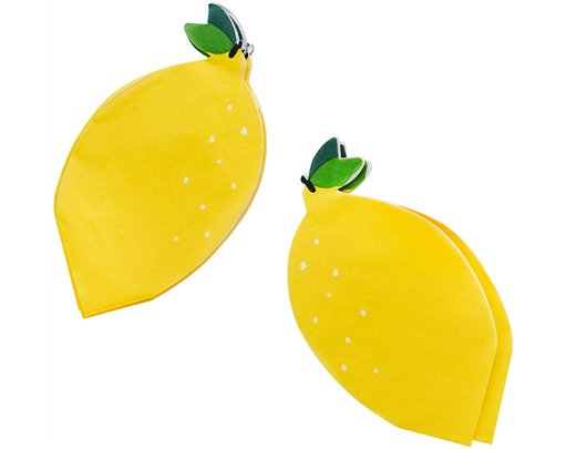 16PK LEMON PAPER NAPKINS