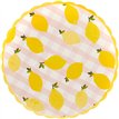 8PK LEMON & GINGHAM PAPER PLATES