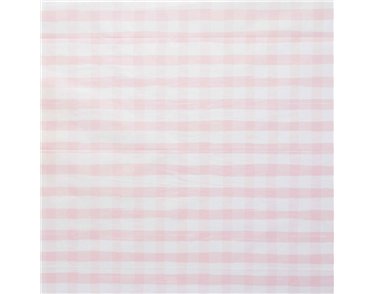 PINK GINGHAM PAPER TABLECLOTH