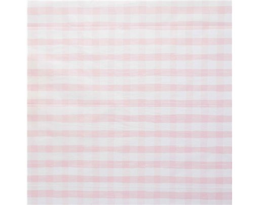 PINK GINGHAM PAPER TABLECLOTH