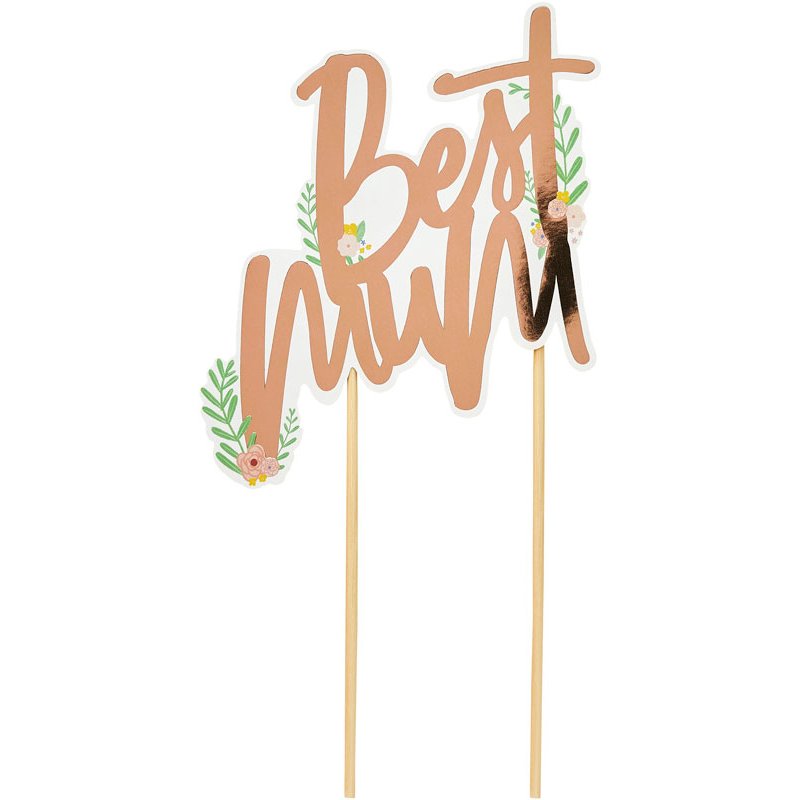 'BEST MUM' CAKE TOPPER