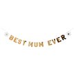 2m GOLD 'BEST MUM EVER' BANNER