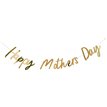 2m GOLD 'HAPPY MOTHER'S' DAY BANNER
