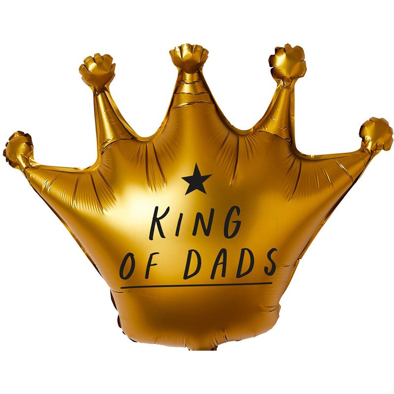 35in 'KING OF DADS' CROWN FOIL BALLOON