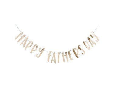 2m GOLD 'HAPPY FATHERS DAY' BANNER