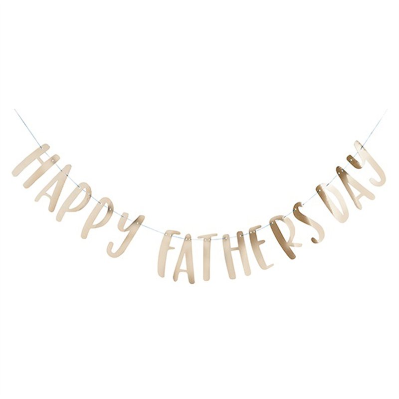 2m GOLD 'HAPPY FATHERS DAY' BANNER