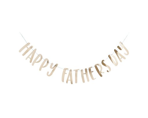 2m GOLD 'HAPPY FATHERS DAY' BANNER