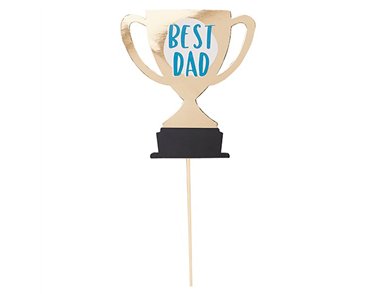 'BEST DAD' TROPHY CAKE TOPPER