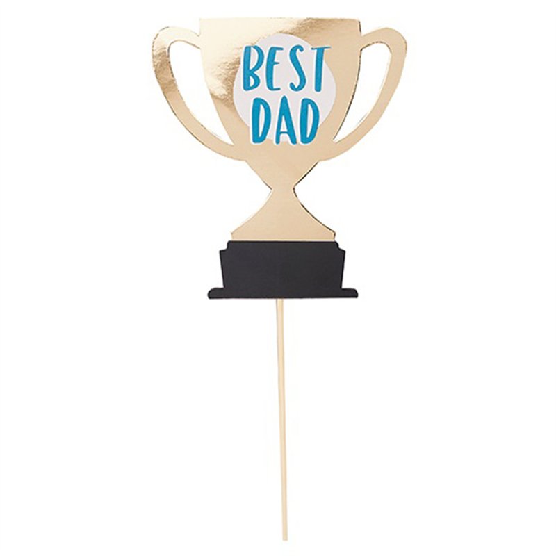 'BEST DAD' TROPHY CAKE TOPPER