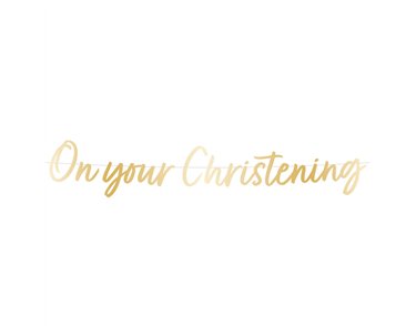 BOTANICAL CHRISTENING LETTER BANNER