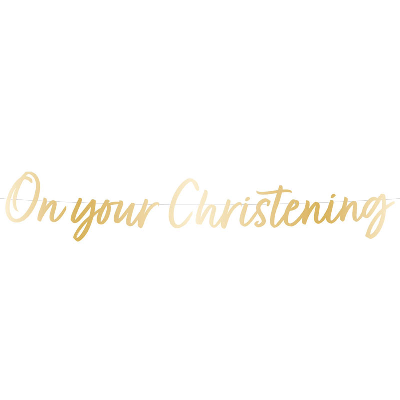 BOTANICAL CHRISTENING LETTER BANNER
