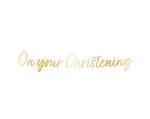 BOTANICAL CHRISTENING LETTER BANNER