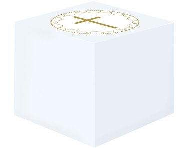 8PK BLUE BOTANCIAL CROSS FAVOUR BOX