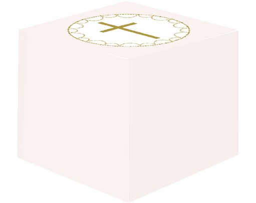 8PK PINK BOTANCIAL CROSS FAVOUR BOX