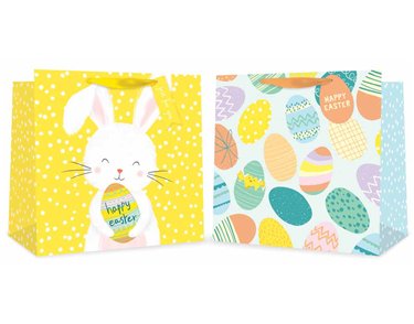 EASTER LARGE SQUARE GIFT BAG 12S