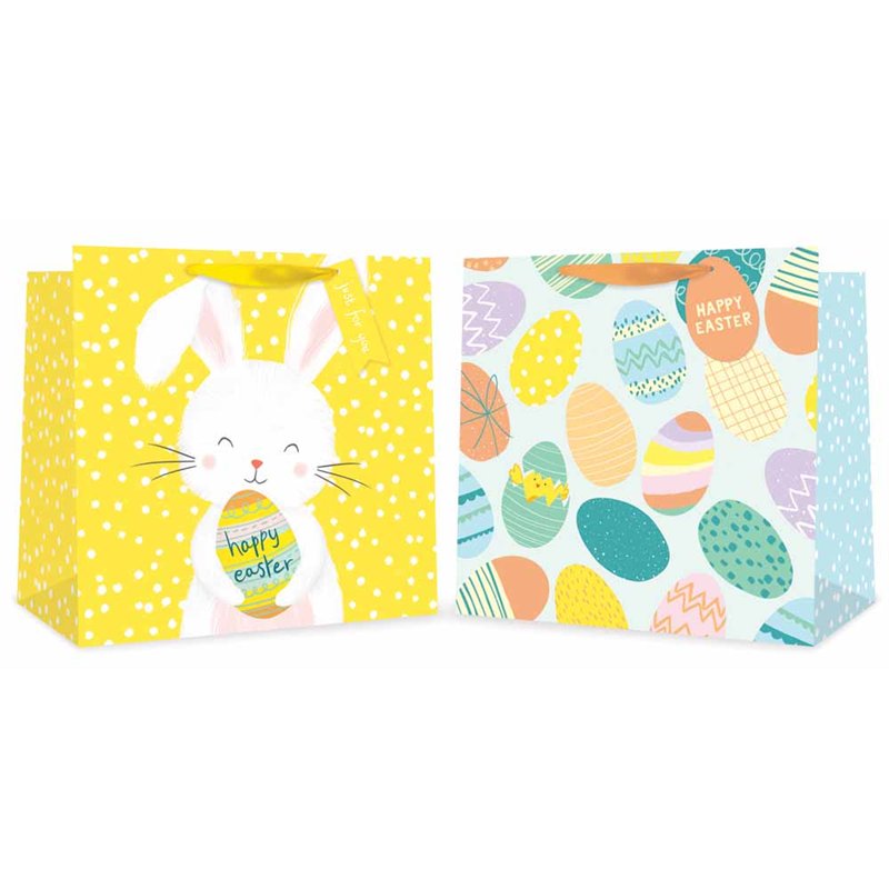 EASTER LARGE SQUARE GIFT BAG 12S