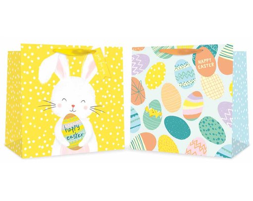 EASTER LARGE SQUARE GIFT BAG 12S