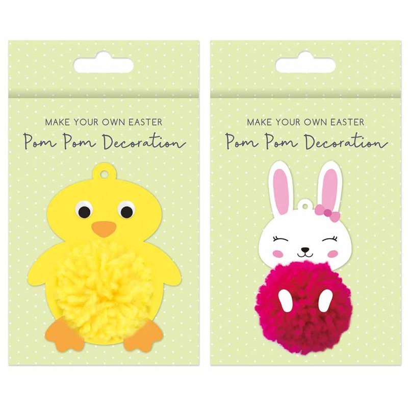 CREATE YOUR OWN EASTER POM POM DECORATION