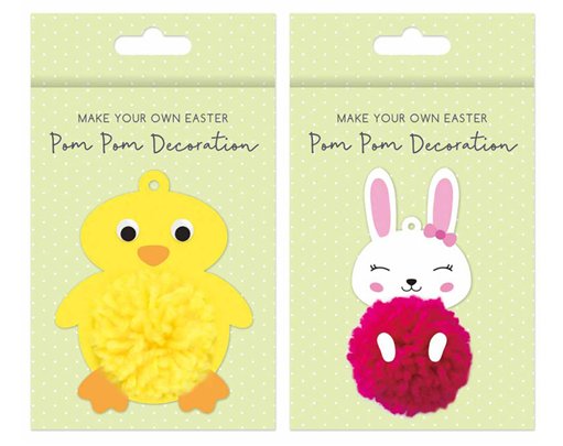 CREATE YOUR OWN EASTER POM POM DECORATION