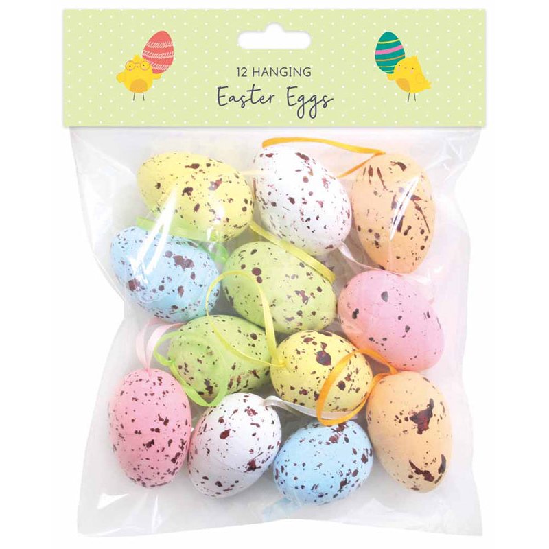 12PK MEDIUM HANGING EGGS