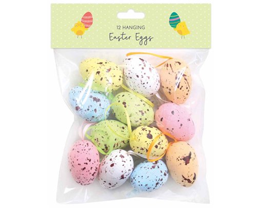 12PK MEDIUM HANGING EGGS