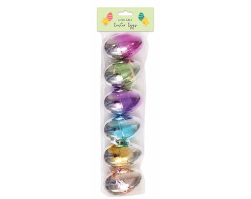 METALLIC REFILLABLE EASTER EGGS