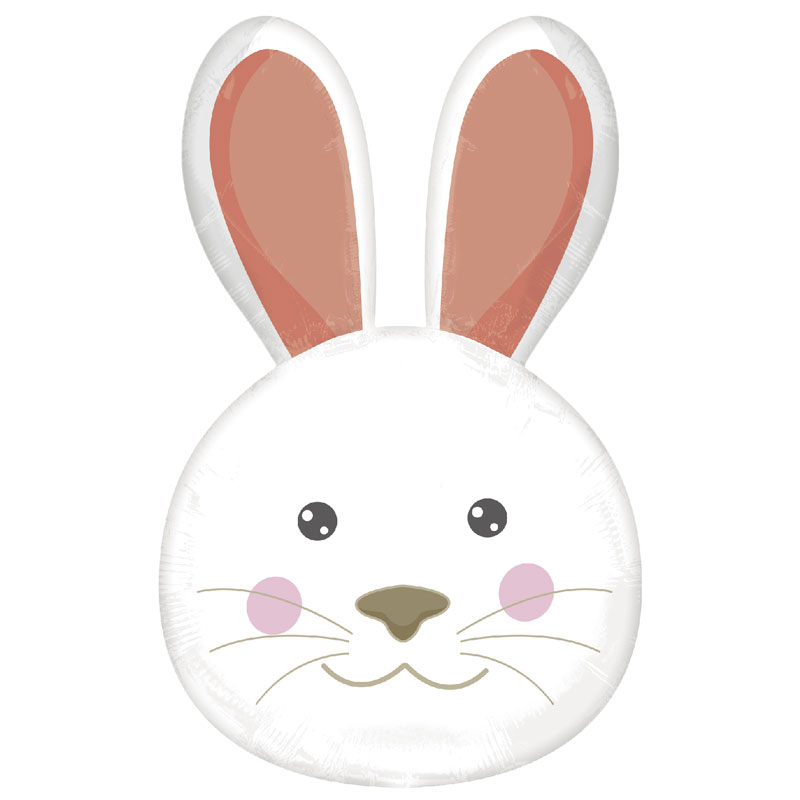 LARGE BUNNY HEAD FOIL BALLOON