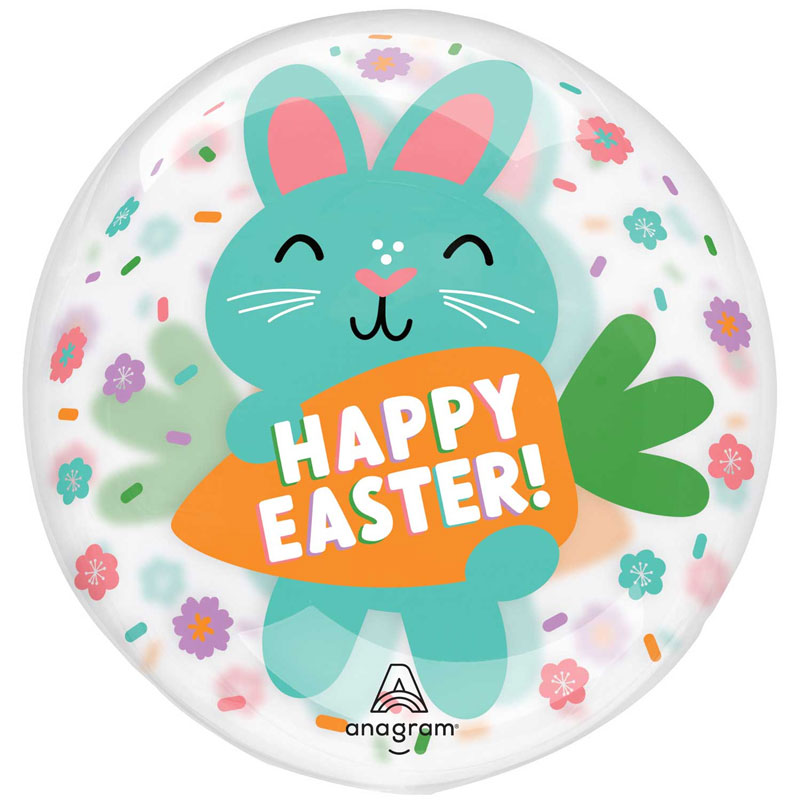 CLEARLY EASTER BUNNIES CLEARZ BALLOON